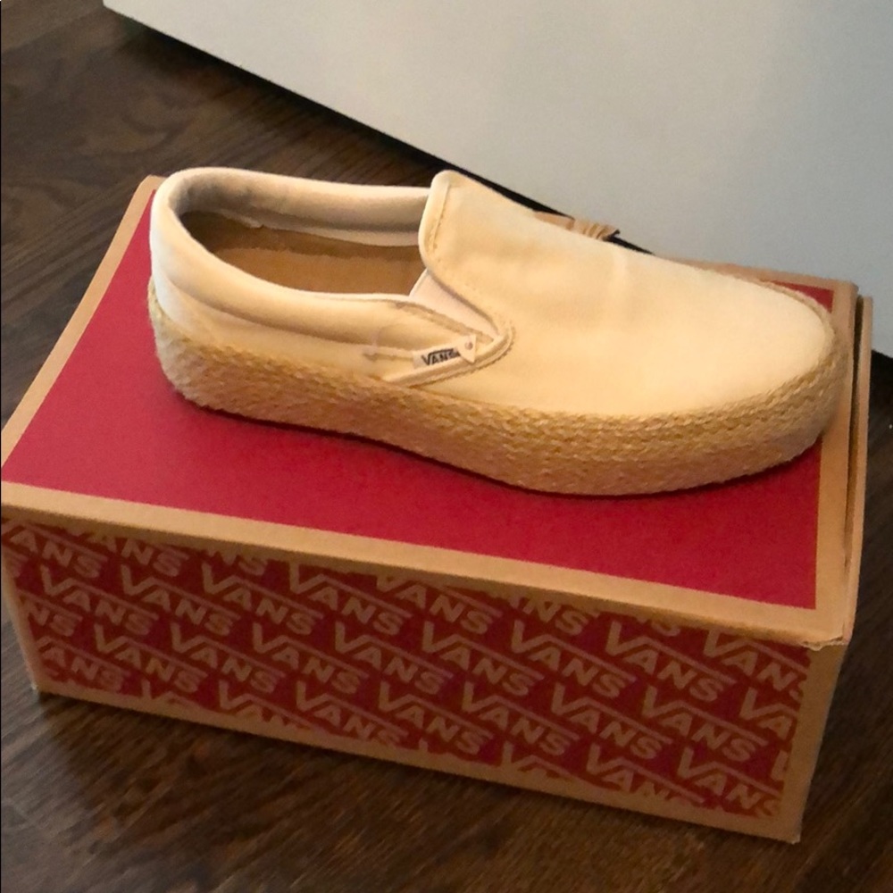 Vans loafers in off white Brand new